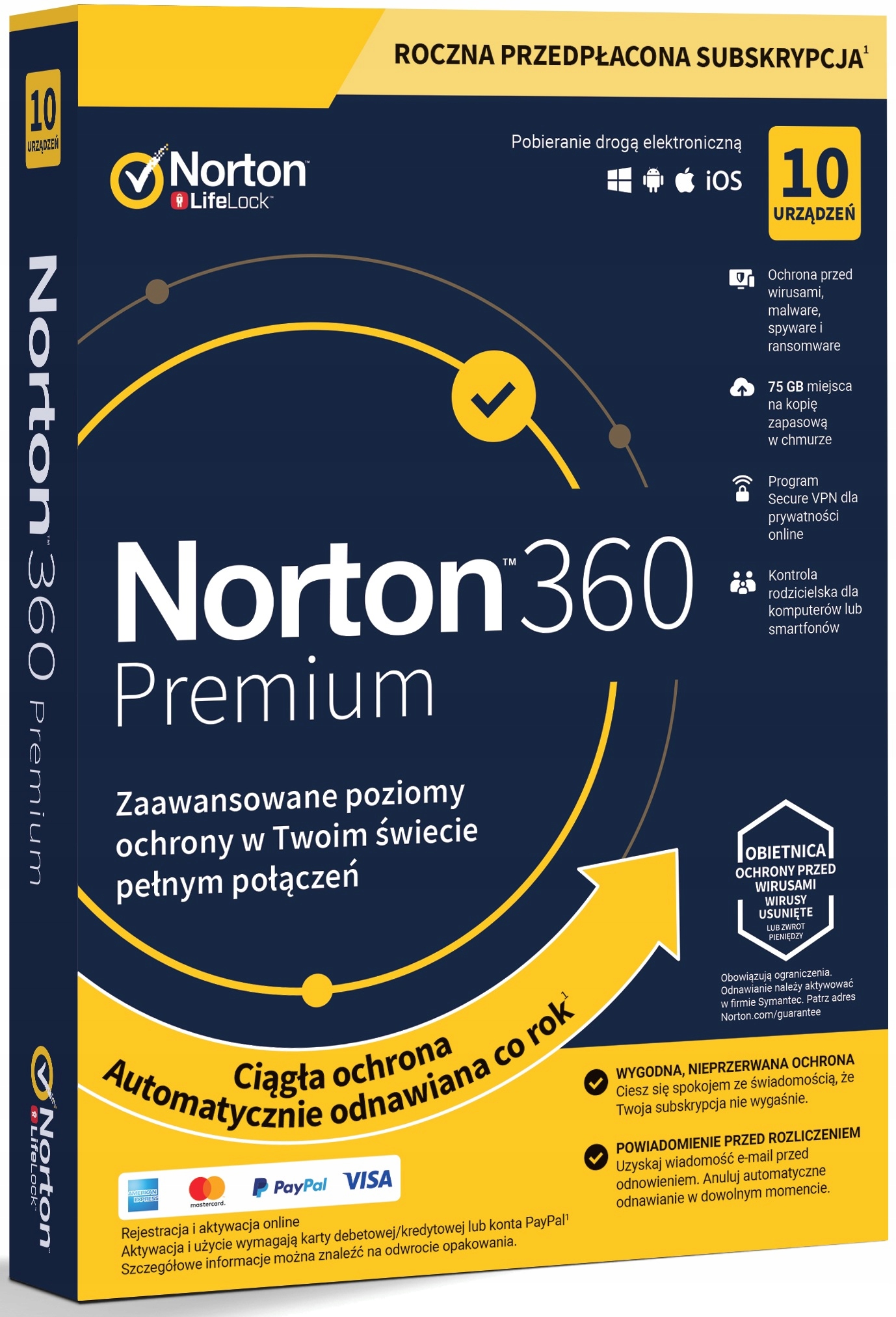 

2020 Box Norton 360 Premium 10ST 1ROK + Vpn + 75GB