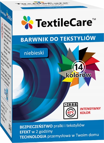 

TextileCare Barwnik Farba 600g Ubrań Niebieski