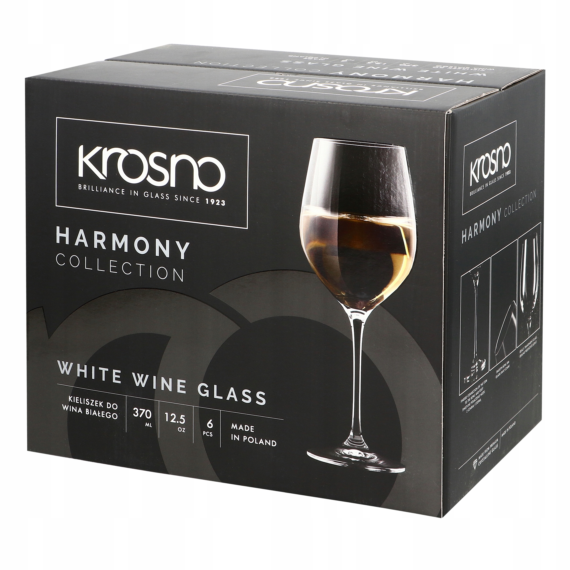 

Kieliszki do wina białego 370ml Harmony Krosno