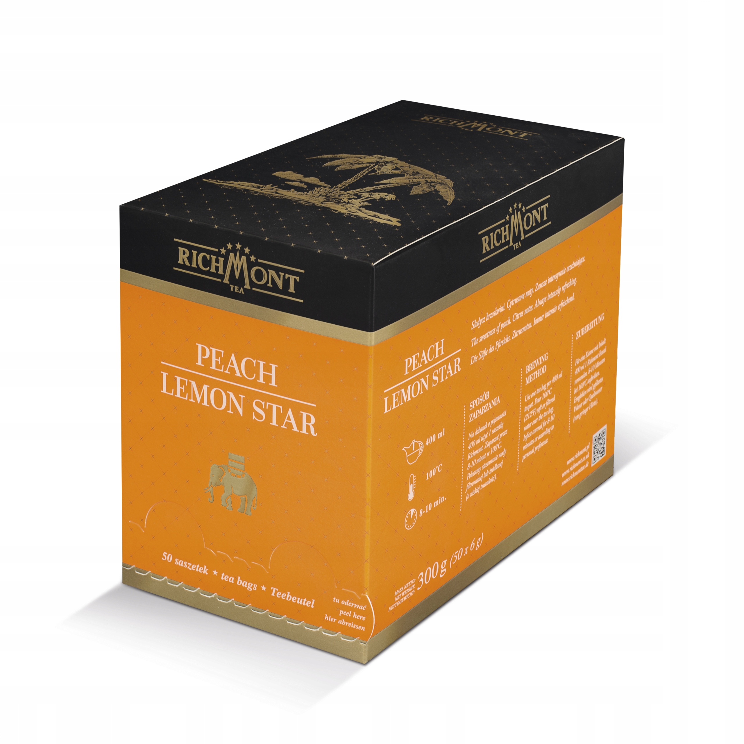 Čaj Peach Lemon Star 6 g x 50 ks Richmont