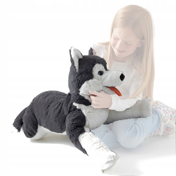 

Pluszak pies husky siberian Duży Livlig Ikea