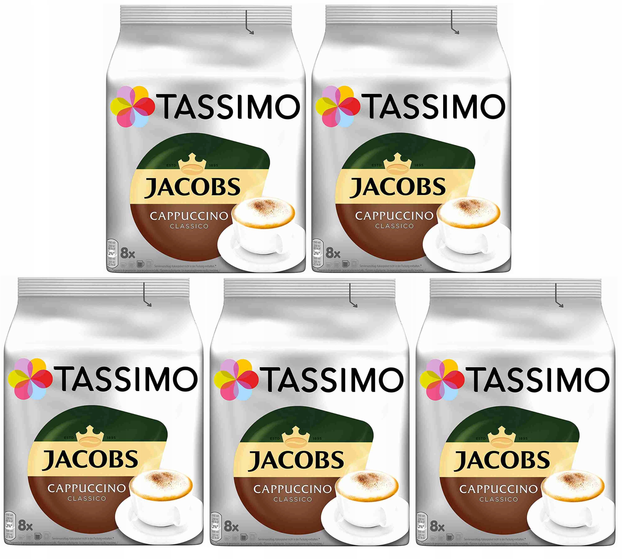 Set 3 x Capsule Jacobs Tassimo Cappuccino, 260 g 