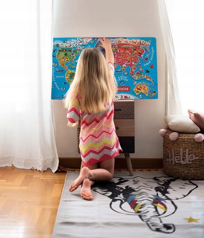 Janod Puzzle magnetyczne Mapa świata Kolekcja brak