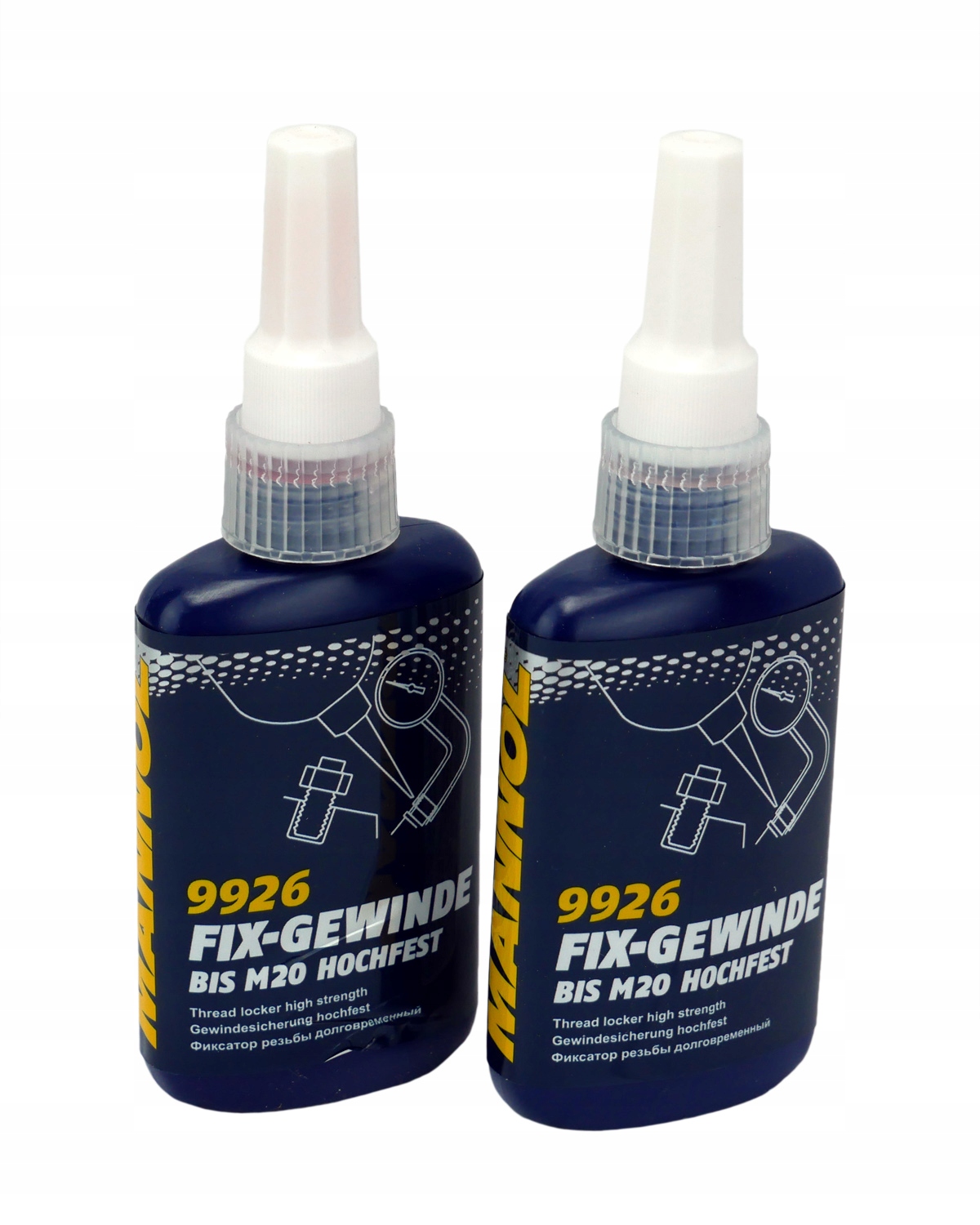 MANNOL 9926 KLEJ DO GWINT CZERWONY MOCNY 50ML 2SZT