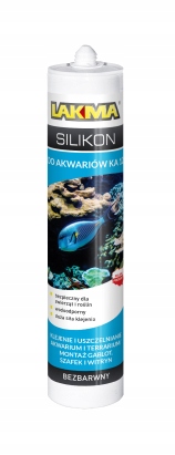 

Silikon klej do akwarium szkła 310ml bezbarwny