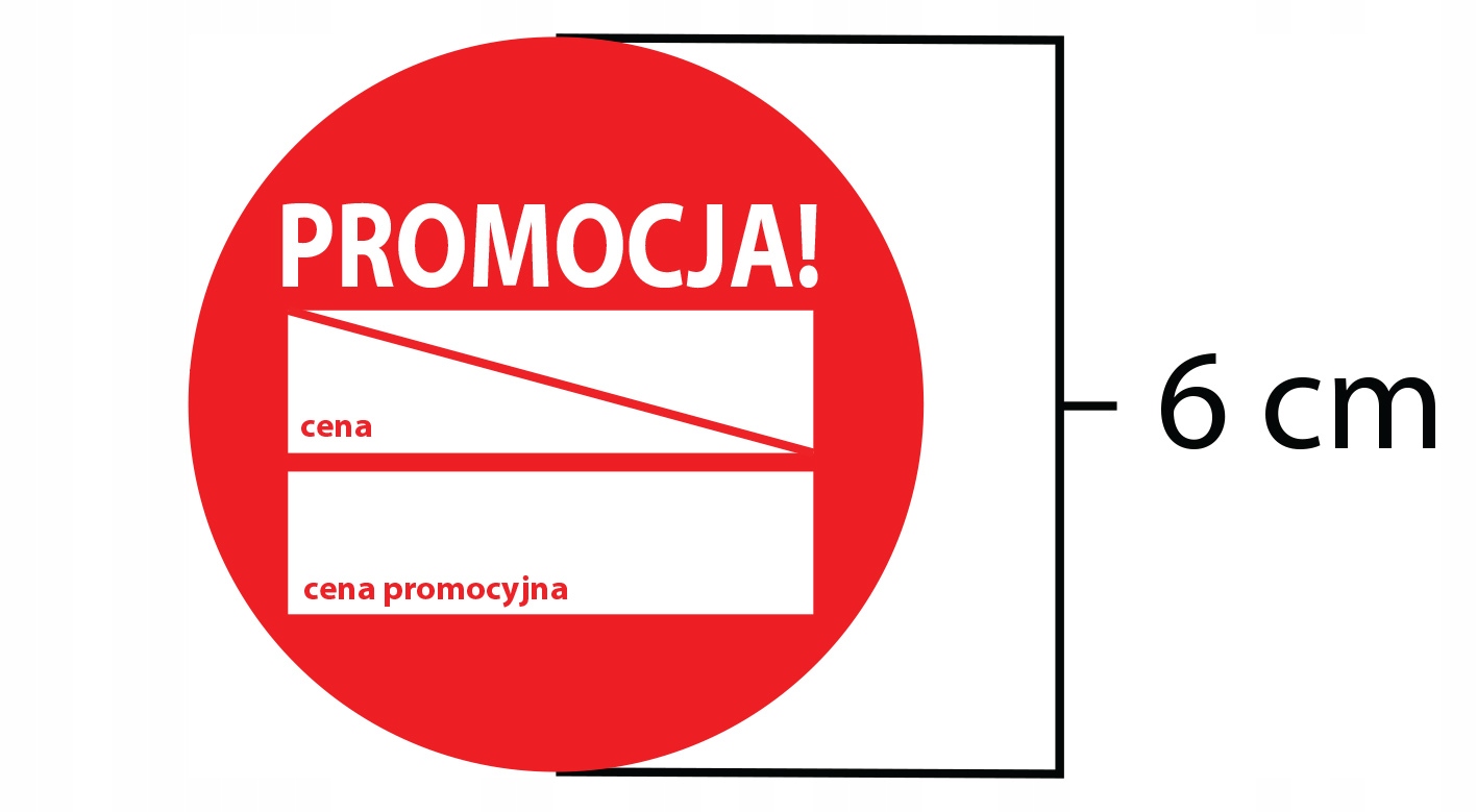 

cena naklejki etykiet 6cm 500 szt