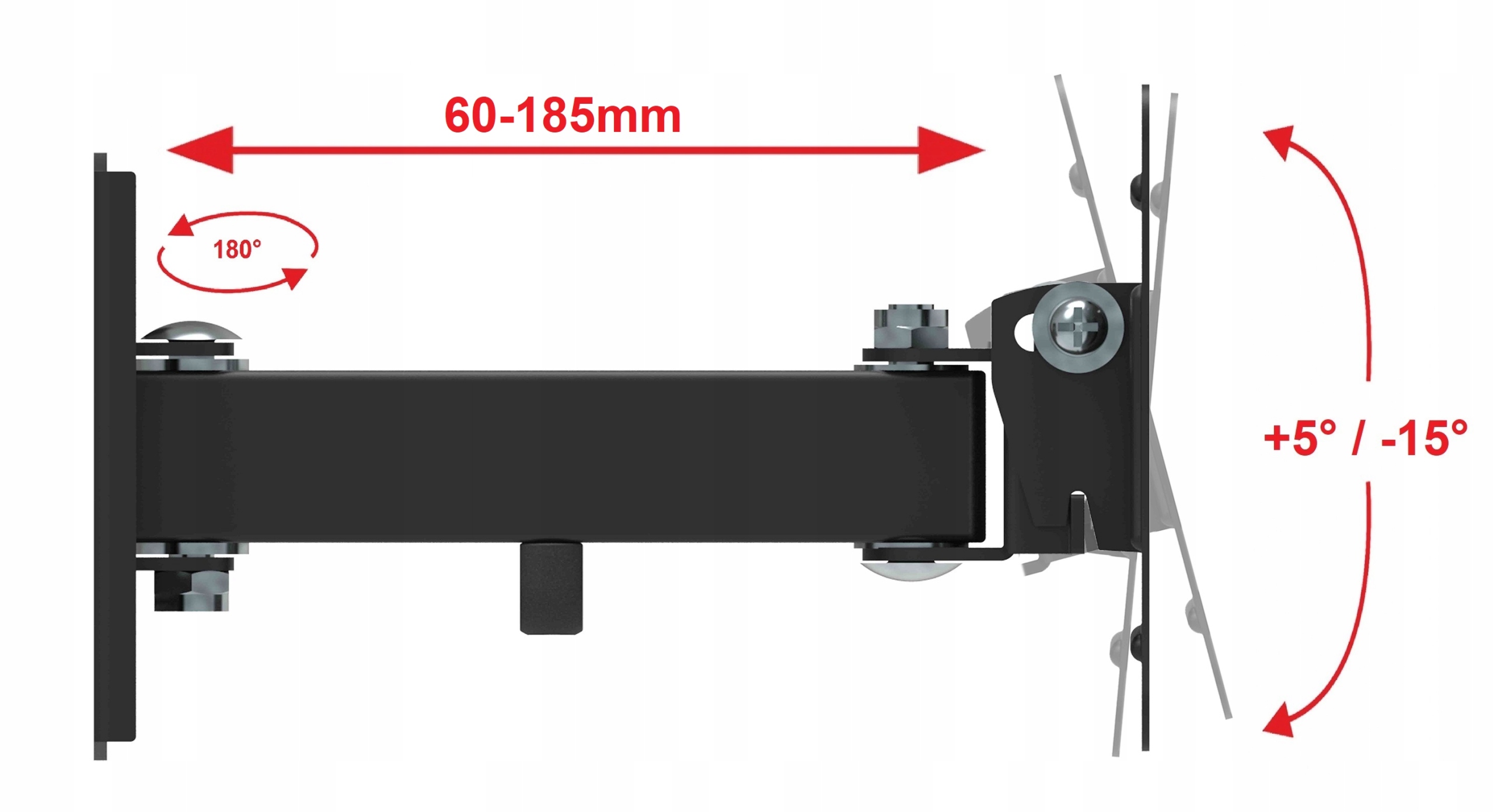 WIESZAK UCHWYT do TELEWIZORA TV MONITORA 10-32 cal STRONG Kod producenta VX-110A