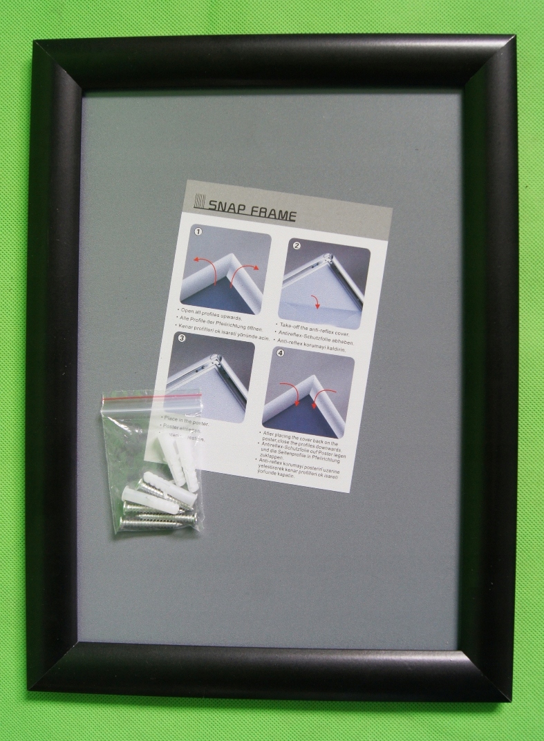 RAMKA REKLAMOWA OWZ ALUMINIUM A1 CZARNA Format papieru A1