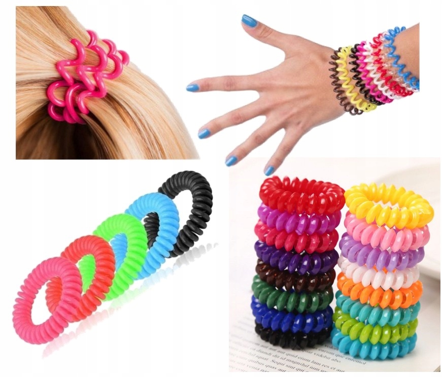 

Gumka Spiralna Spężynka Do Włosów Bransoletka Rękę