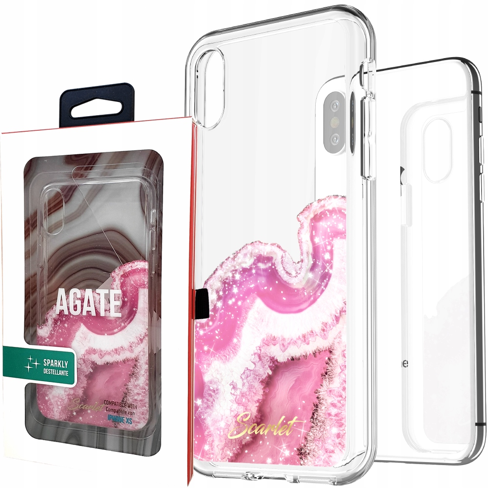 

Kobiece Etui Brokat Ghostek Agate Do Iphone Xs/x