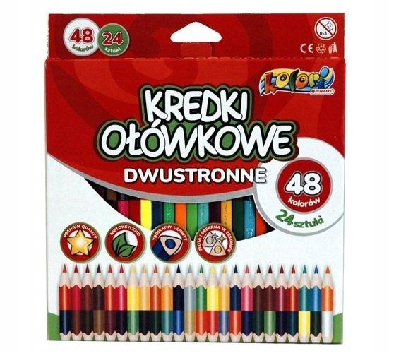 

Kredki ołówkowe trójkątne dwustronne 48/24 penmate