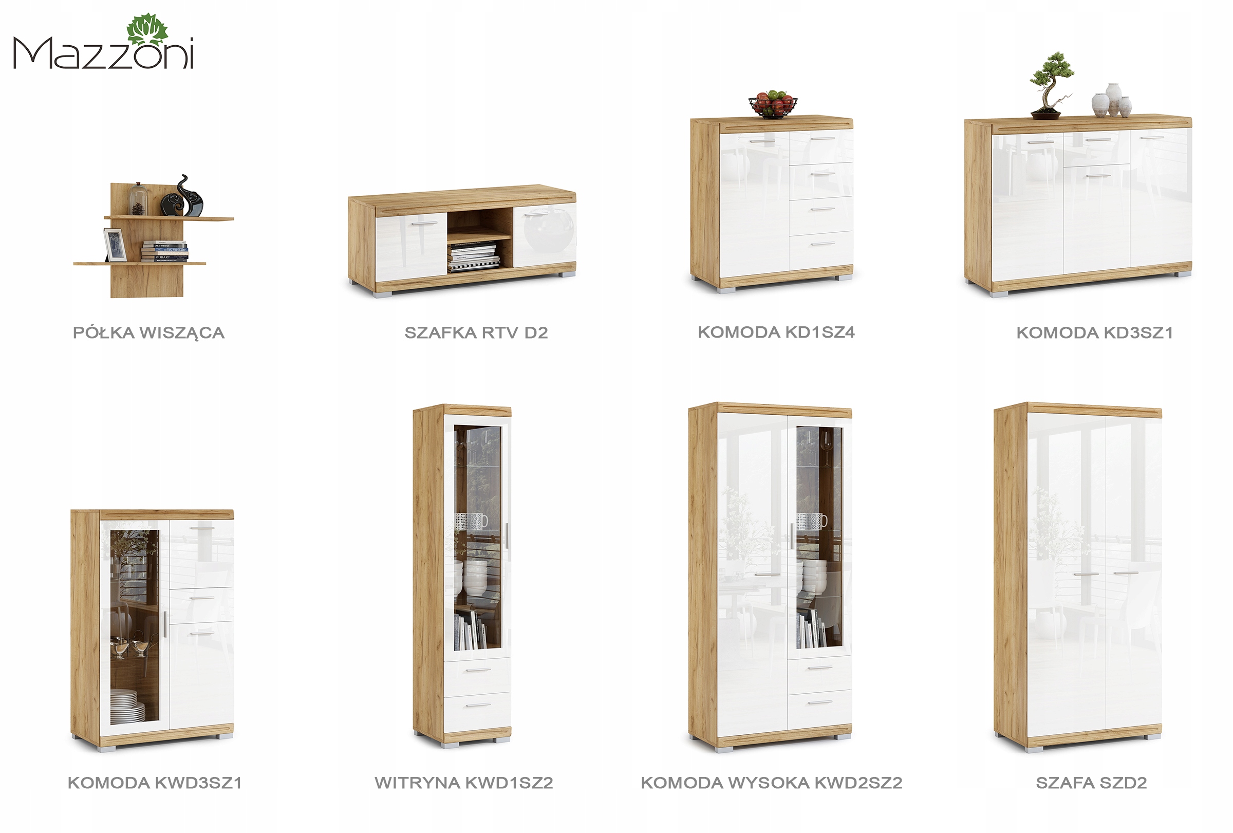 Szafa SIMPLE SZD2 - GARDEROBA Z PÓŁKĄ I DRĄŻKIEM Wysokość mebla 196.5 cm