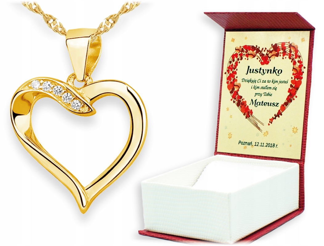 

Kobiety Dziewczyny Żony Złote Serce Grawer