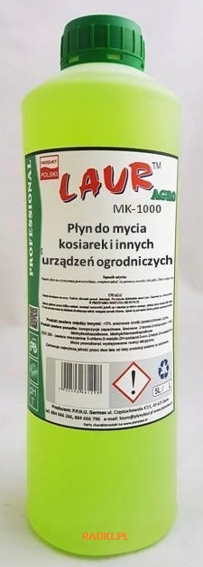

Płyn do mycia kosiarek i traktorków Laur 1L