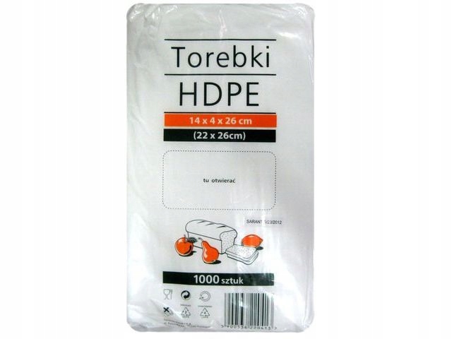 

Torebki woreczki Hdpe 14/4/26 (22x26cm) op. 1000