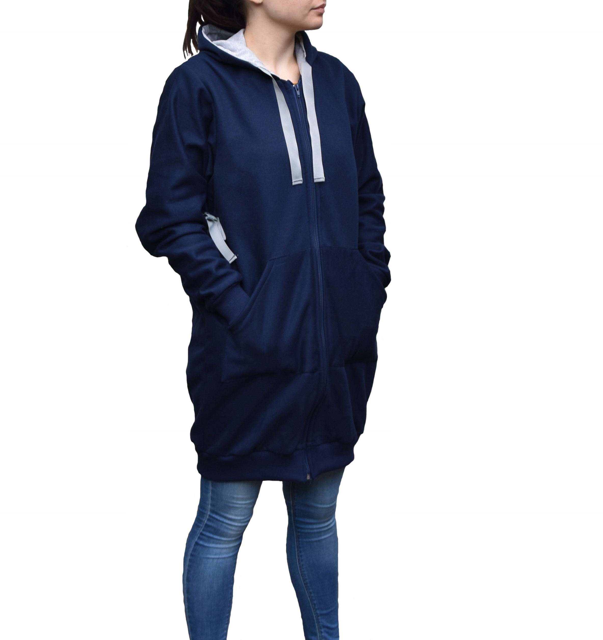 

Bluza dresowa z kapturem Damska Kardigan Pl M\L
