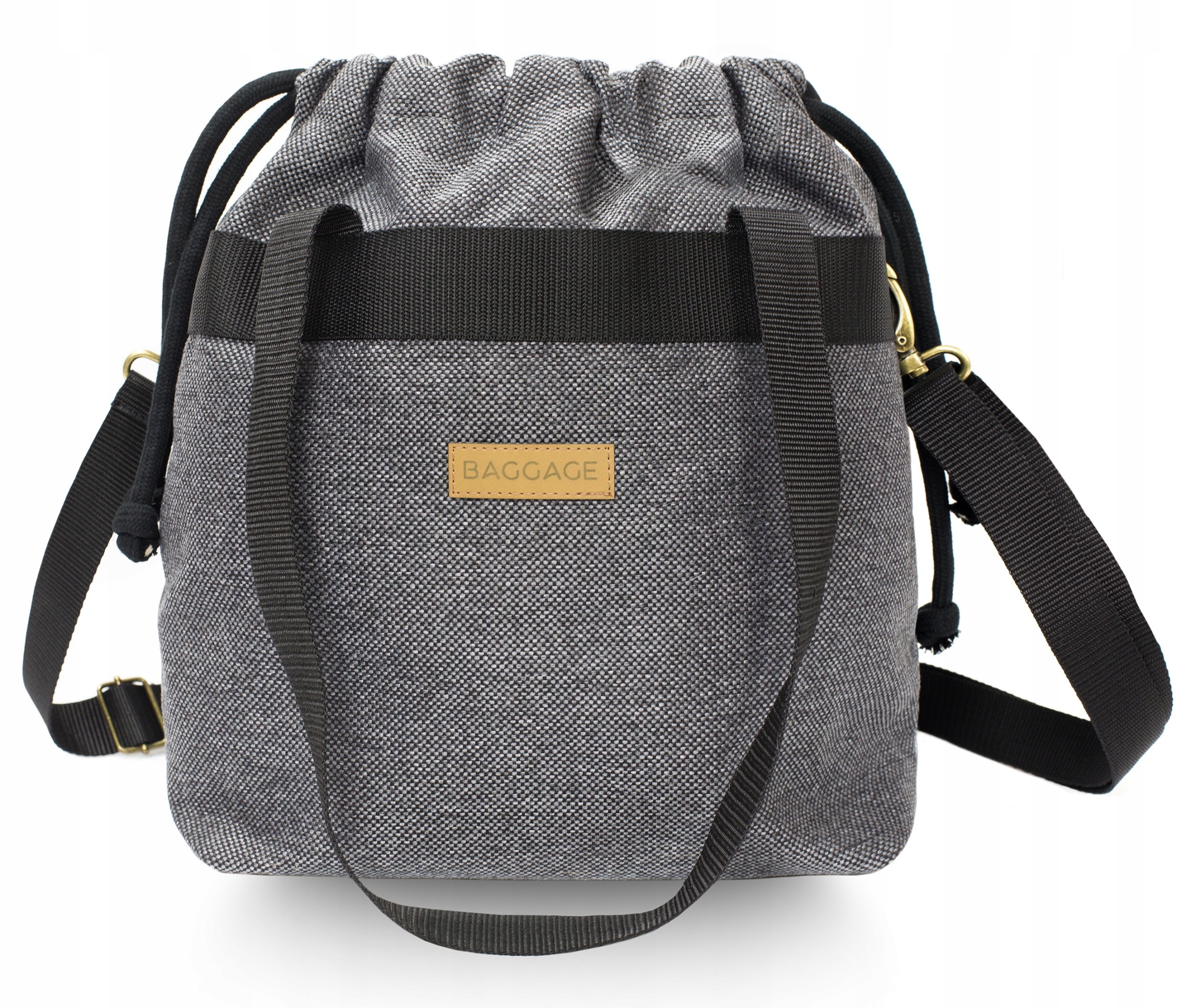 

Torebka Worek Baggage Torba Ciemno Szara Grafitowa