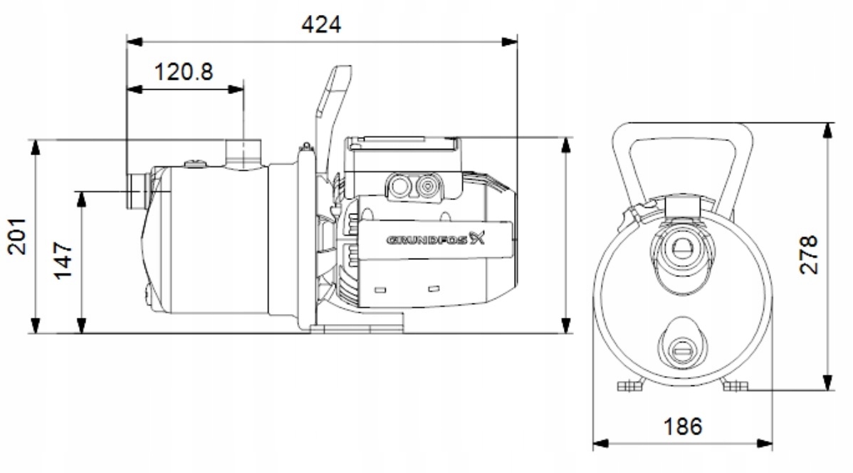 Pompa JP 5-48 GRUNDFOS (JP 6) 99458769 NOWOŚĆ EAN (GTIN) 5713829460119