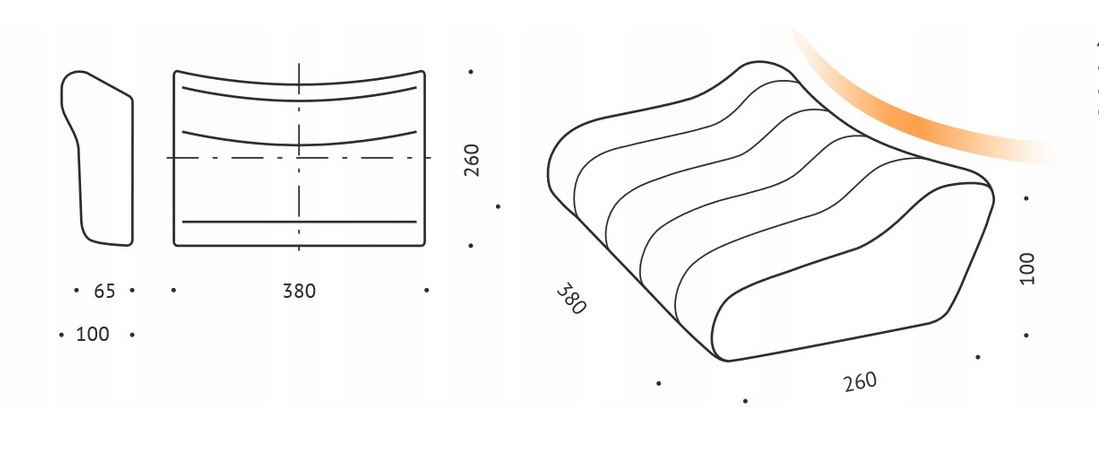 PODUSZKA ANIOŁEK dziecięca ortopedyczna z pamięcią Marka Valde