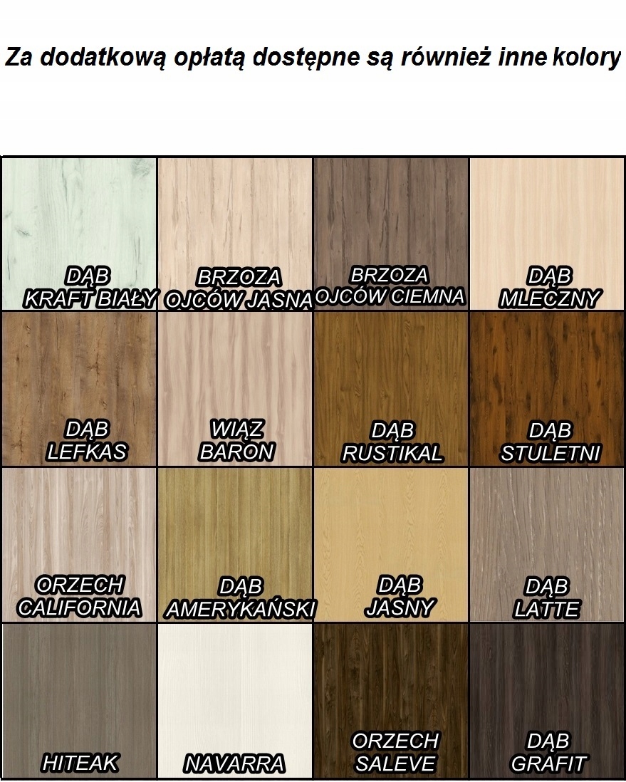 HIT Komoda przesuwna 2 NA WYMIAR Producent FM 18mm Wysokość mebla 100 cm