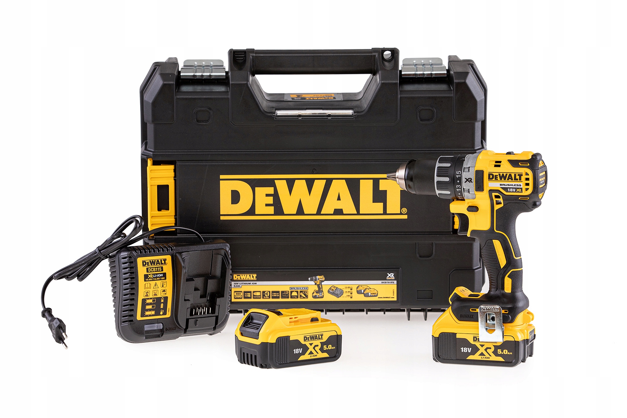 

DeWALT DCD791P2 Wkrętarka 18V Xr 2aku 5,0Ah 70Nm