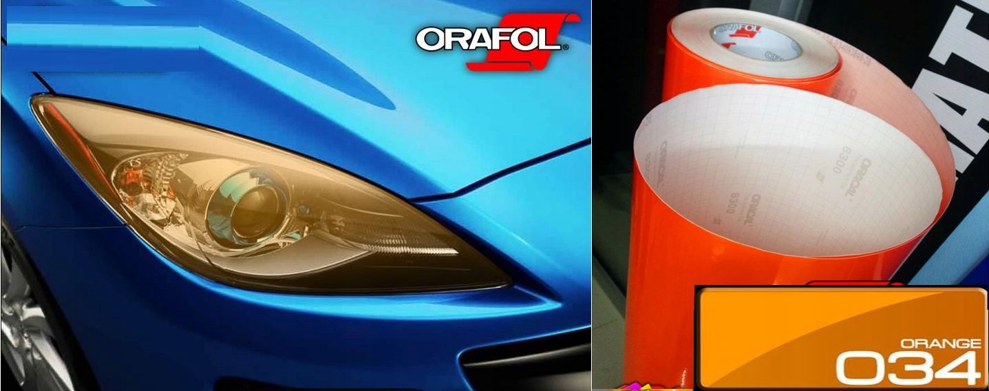 FOLIA do ZMIANY KOLORU LAMP 60x50 kolor pomarańcz Producent Stickersking