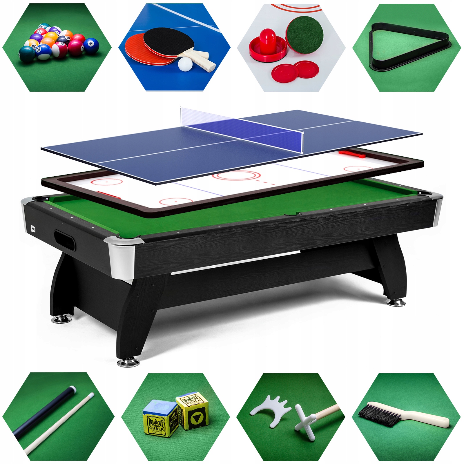 Бильярдный стол 7 футов с крышкой Cymbaj Ping-Pong