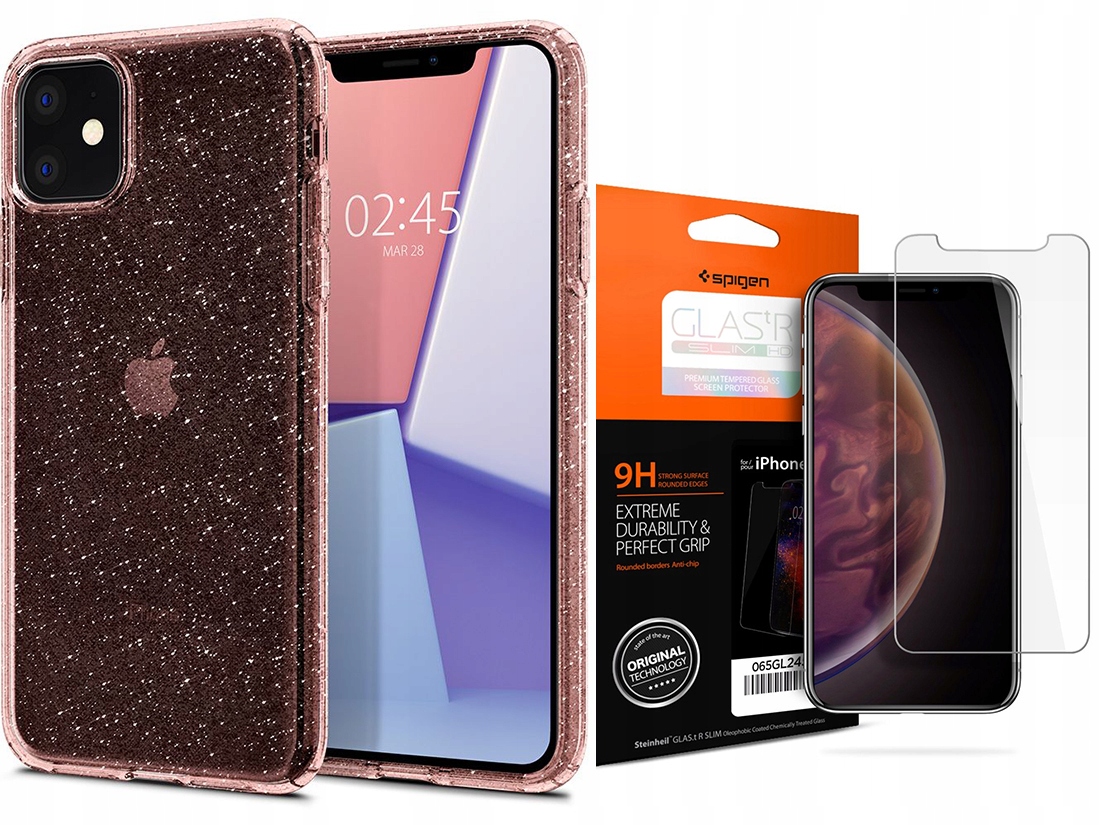 

Spigen Liquid Cr Etui Case - Iphone 11 +szkło Sgp