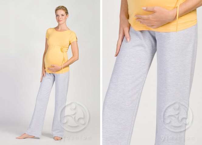 9FASHION LOTOS SPODNIE CIĄŻOWE ROZMIAR 3XL Szare