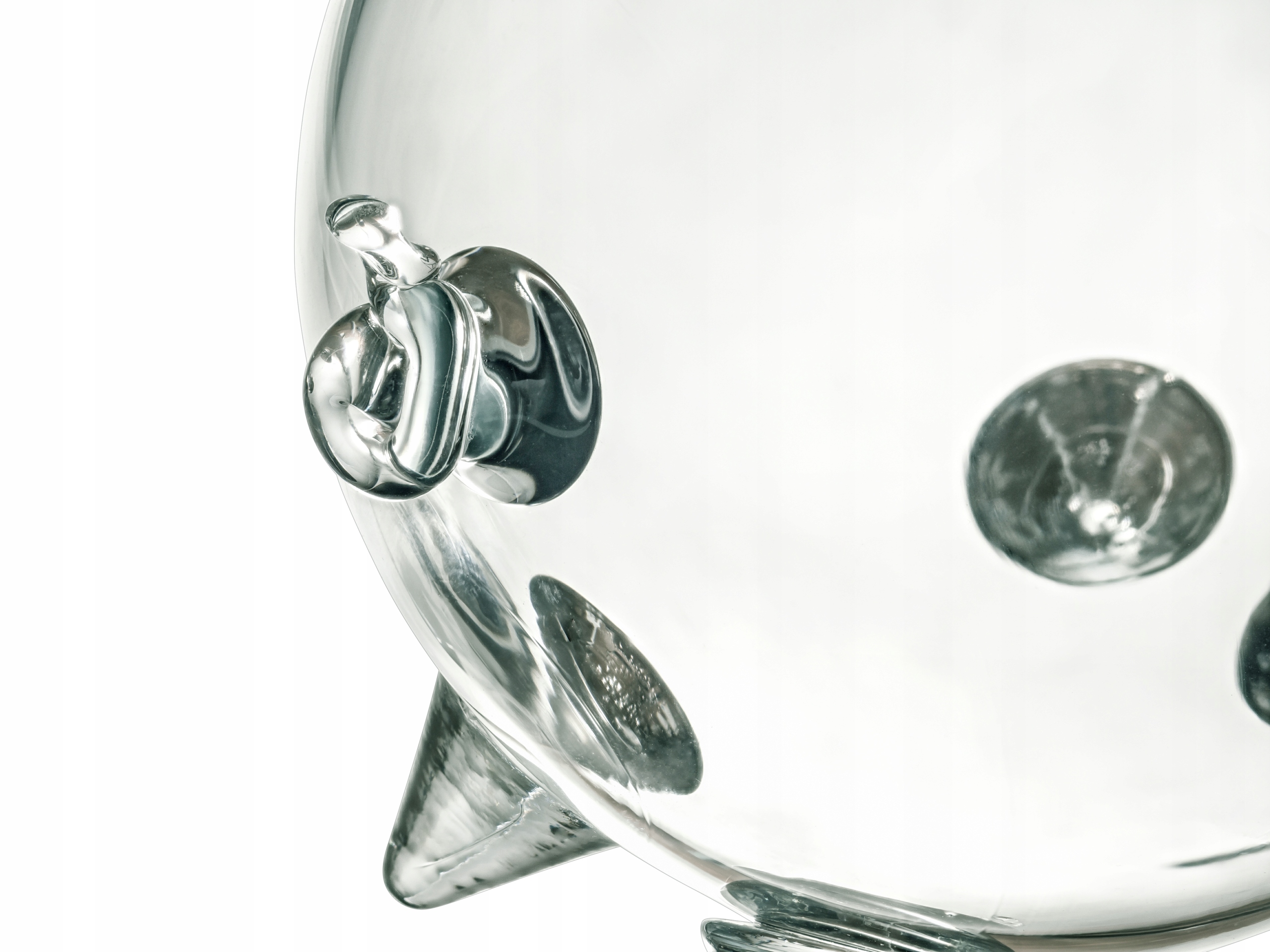 BEZBARWNA duża skarbonka ŚWINKA szklana z ryjkiem EAN 5908275914280