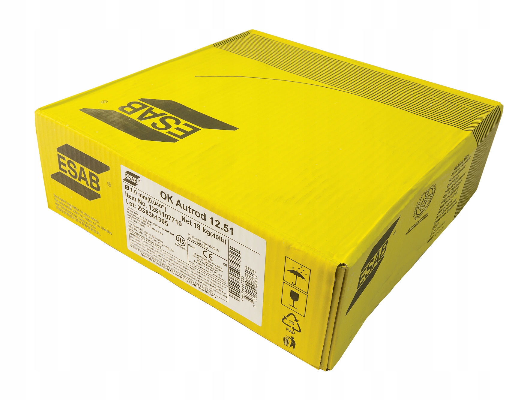 

Drut spawalniczy Esab Ok Autrod 12.51 fi 1,0 18kg