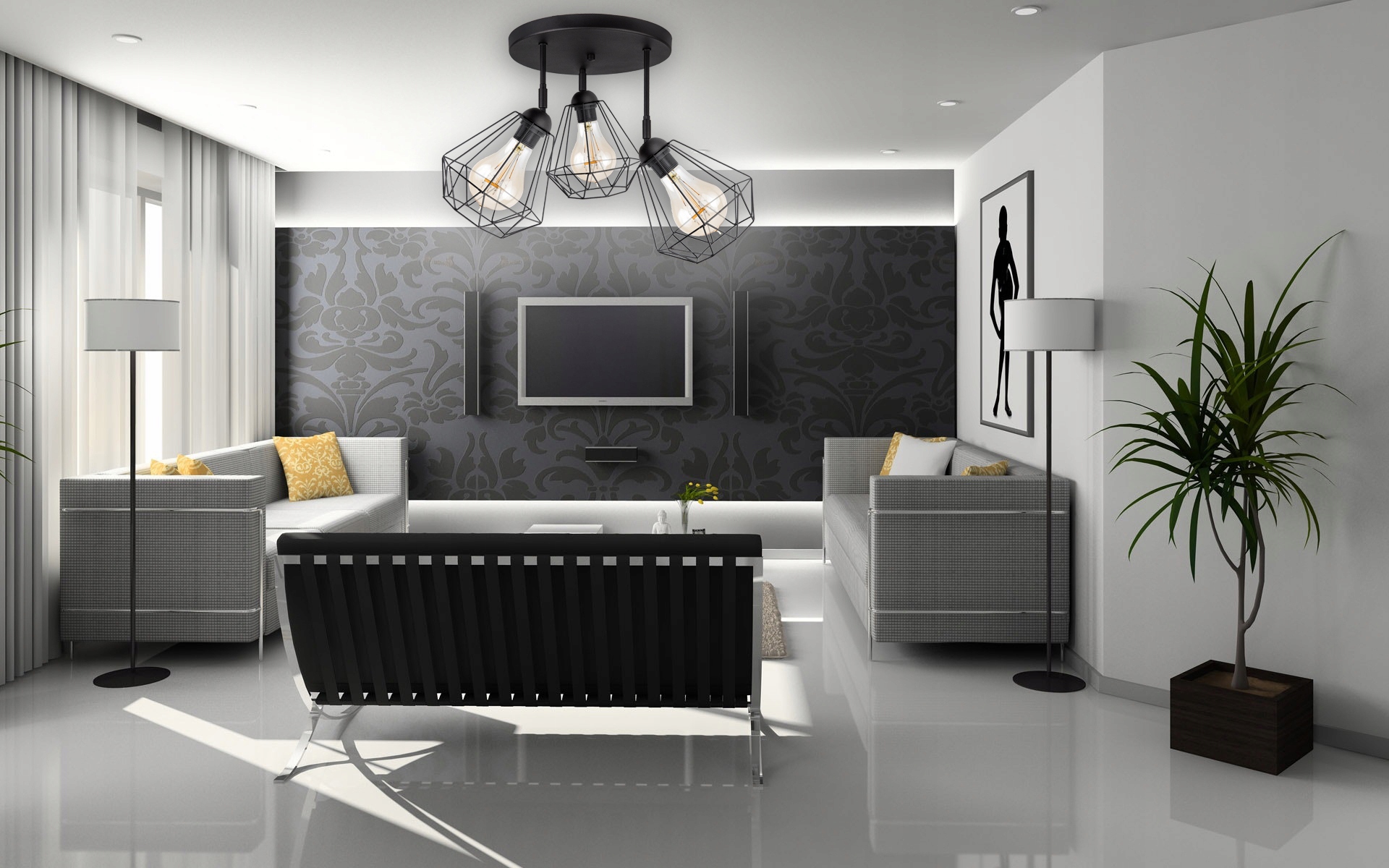 LAMPA WISZĄCA SUFITOWA ŻYRANDOL DIAMENT LOFT LED Marka Glimex