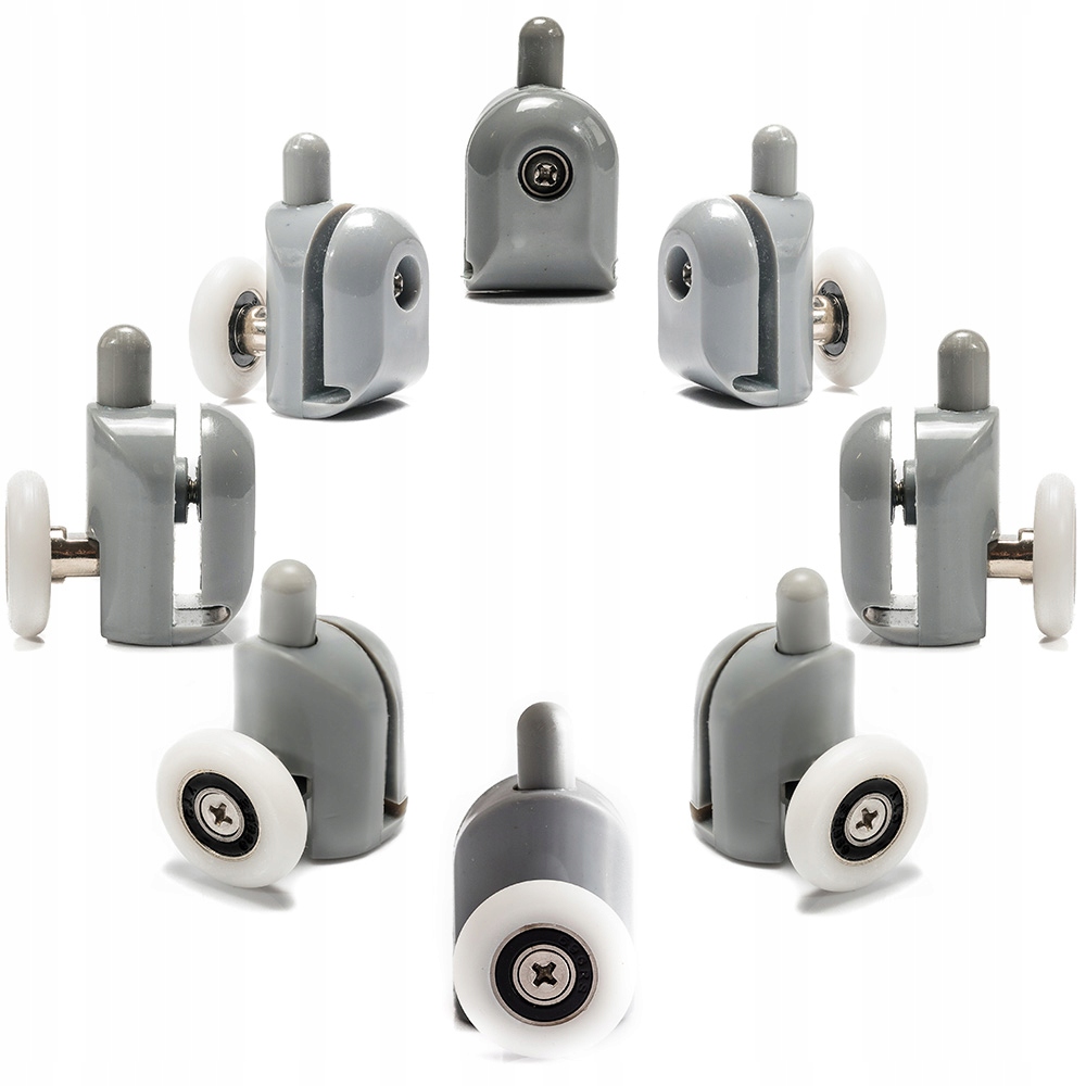 KOMPLET 8 ROLEK DO KABINY PRYSZNICOWEJ ROLKI KÓŁKA 25mm Marka Aquaparts