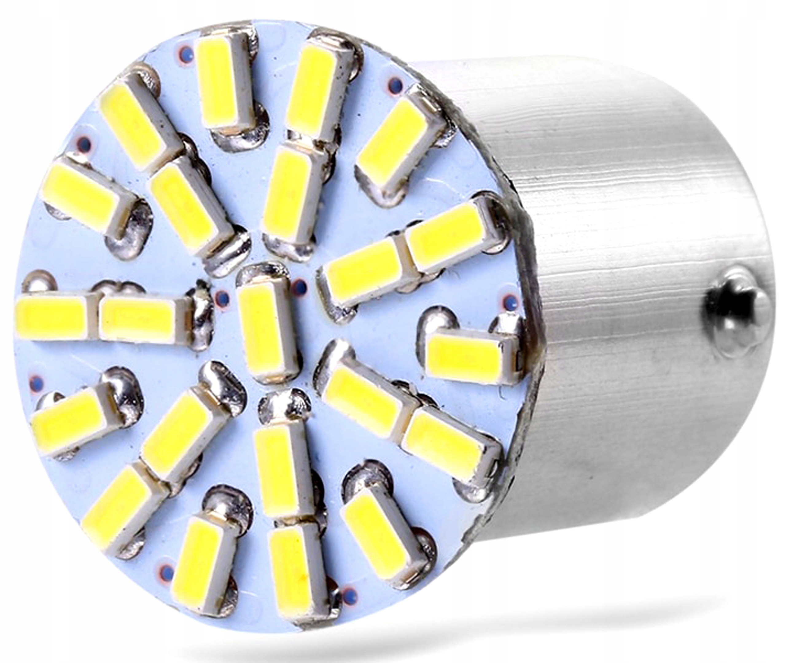 BA15S 22 led SMD P21W zimna 12V