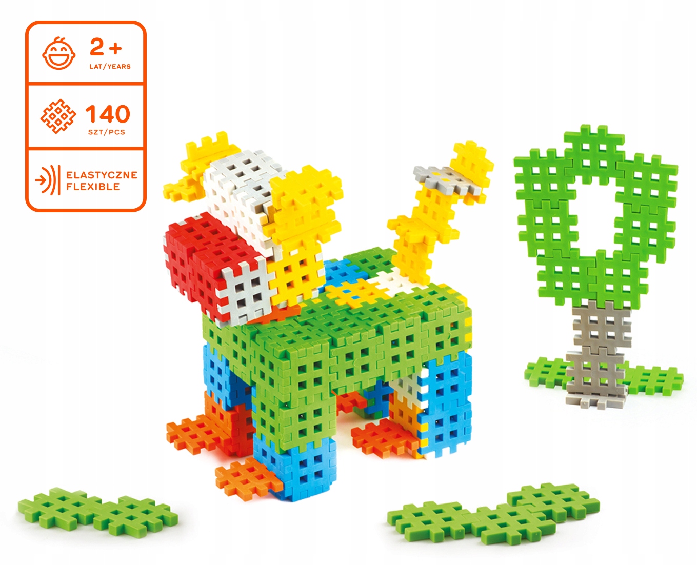 ORYGINALNE wafle KLOCKI mini WAFFLE 140 pudełko 2+ Kod producenta 2134