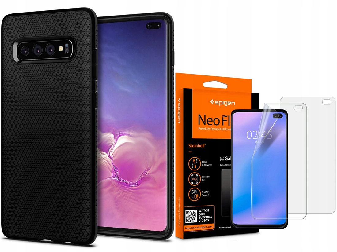 

Spigen Liquid Air Etui Do- Galaxy S10+ Plus +folia