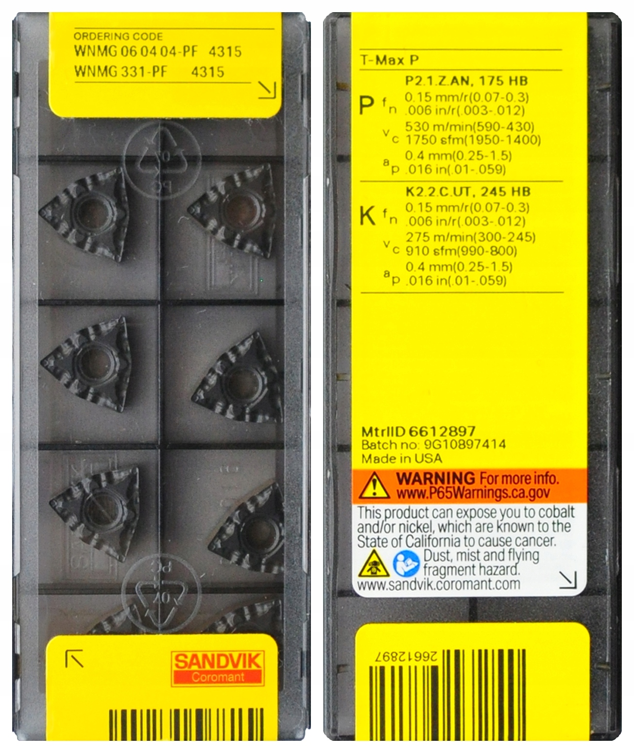 PŁYTKI WNMG 060404 PF 4315 SANDVIK