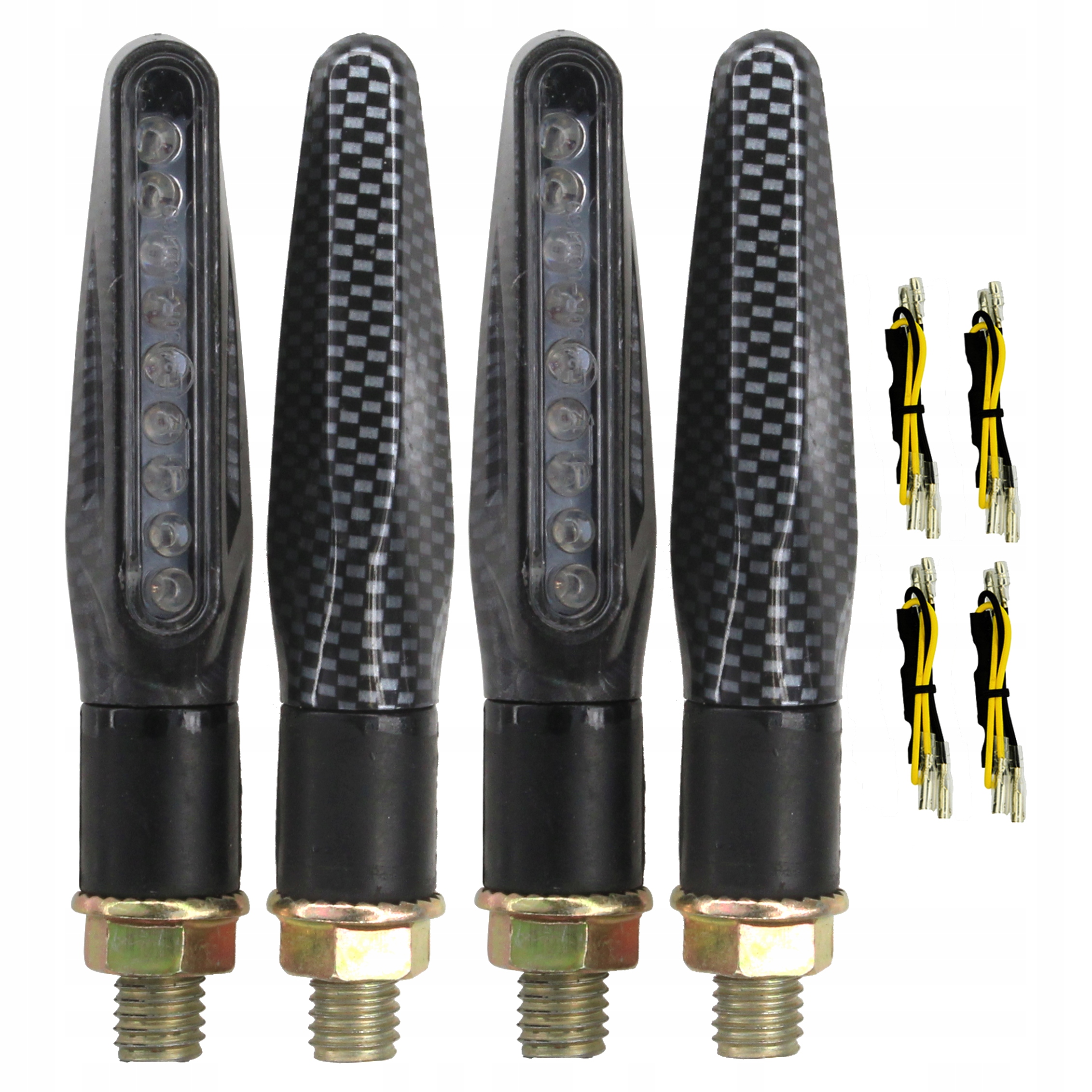 4x KIERUNKOWSKAZY LED SLIM HOMOLOGACJA + OPORNIKI