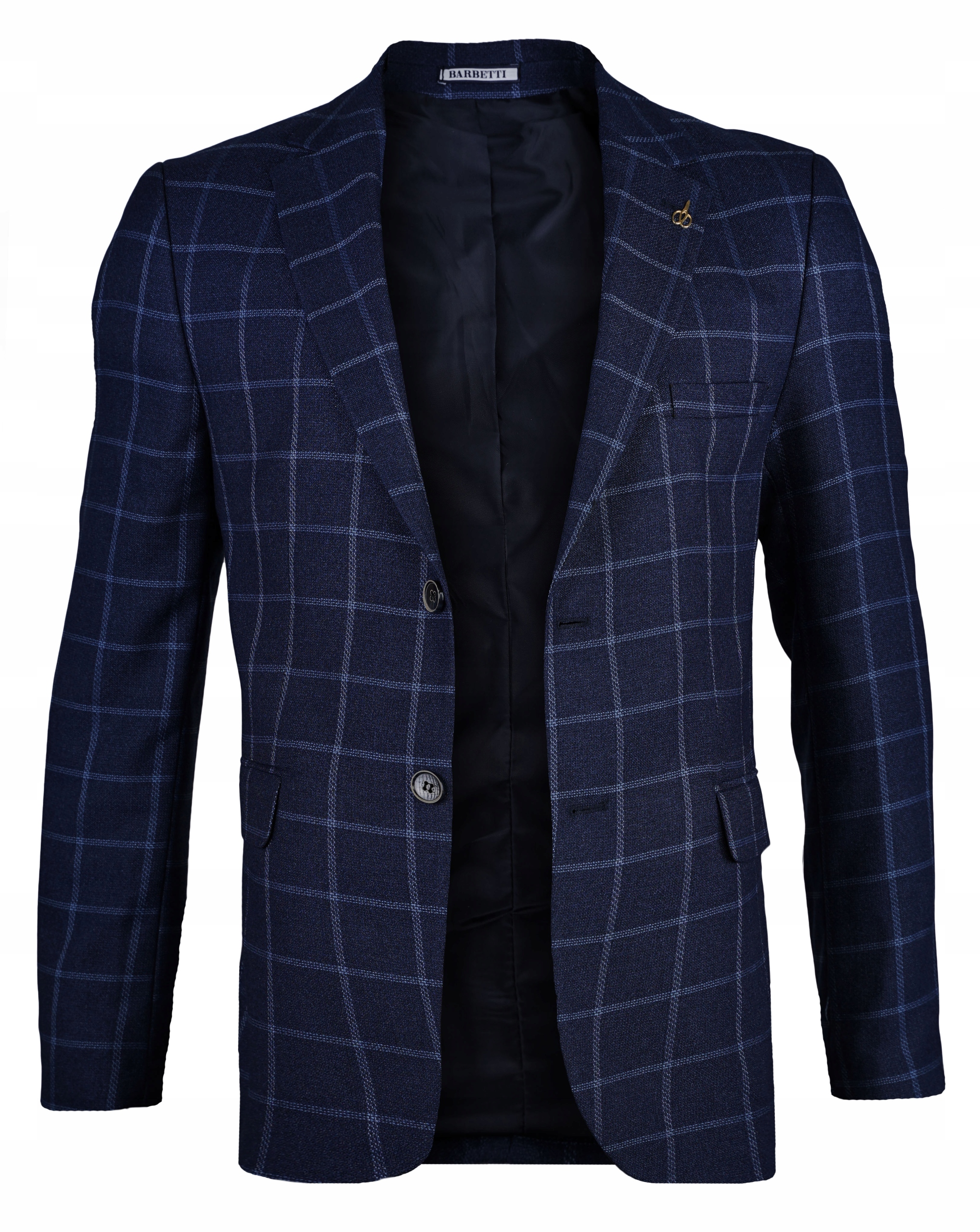 

Męska Marynarka W Kartę Berbetti 3378 D.navy _r.50
