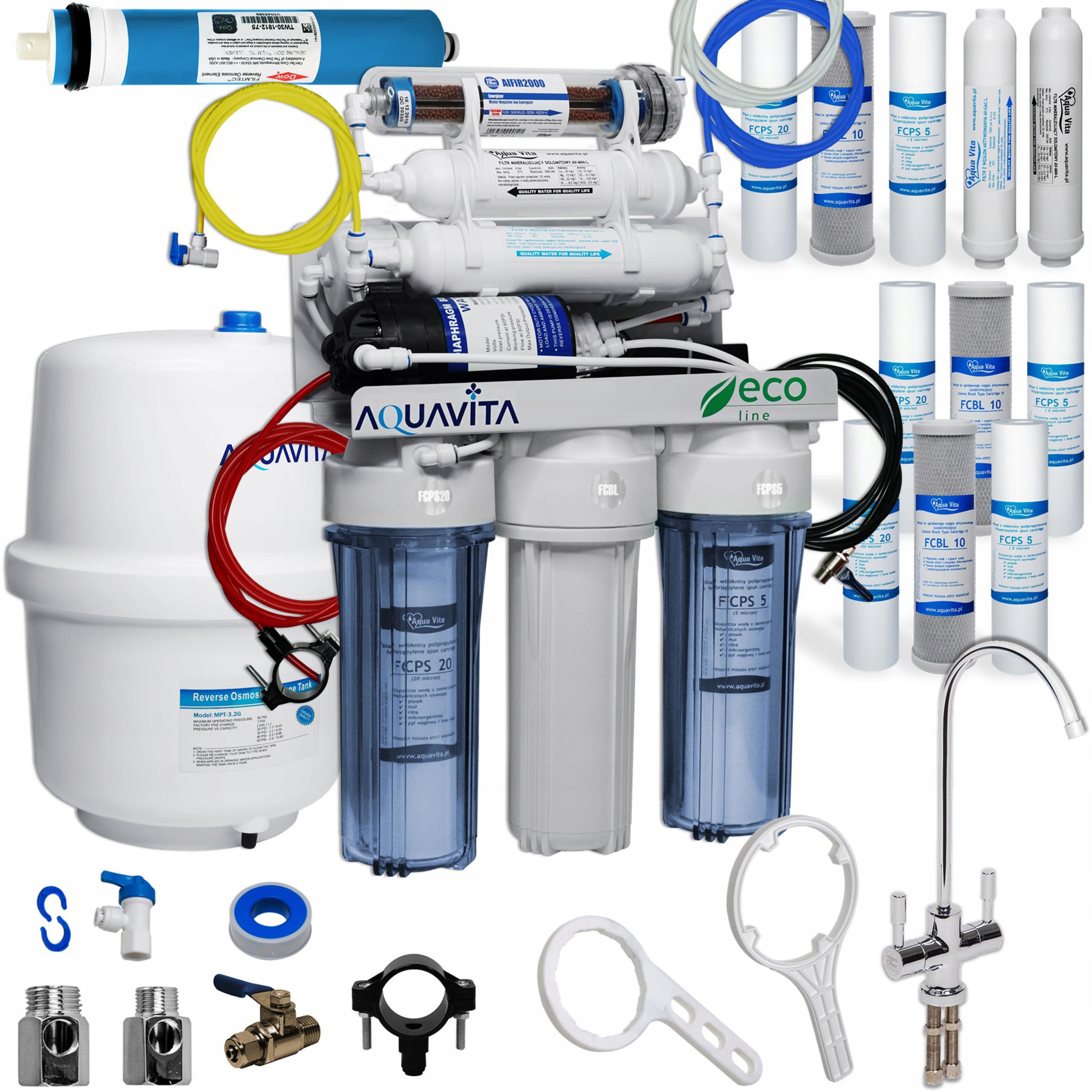 

Osmoza RO7 Filtr Wody Aqua Vita Pompa Ro AIFIR2000