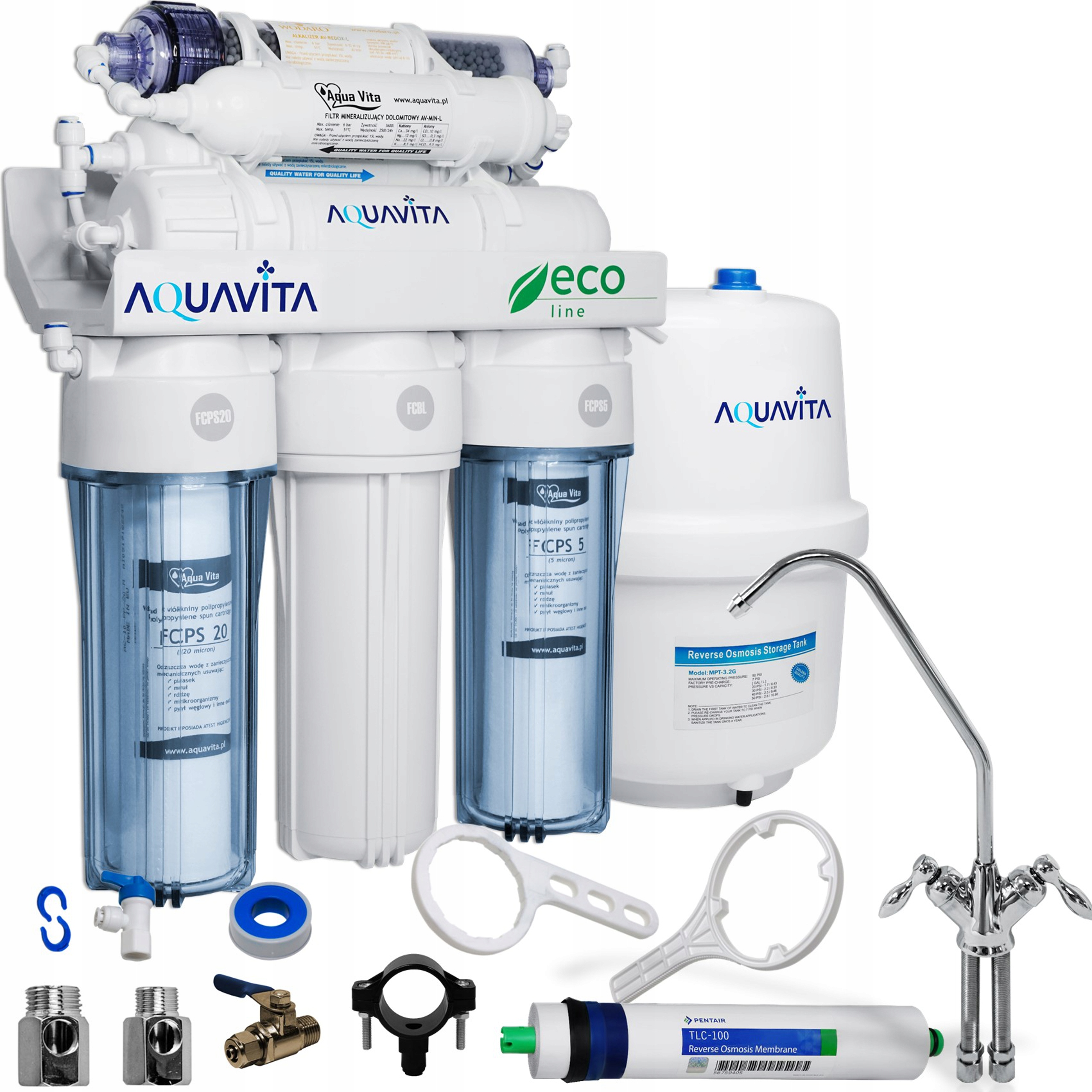 FILTR DO WODY ODWRÓCONA OSMOZA RO7 JONIZATOR REDOX