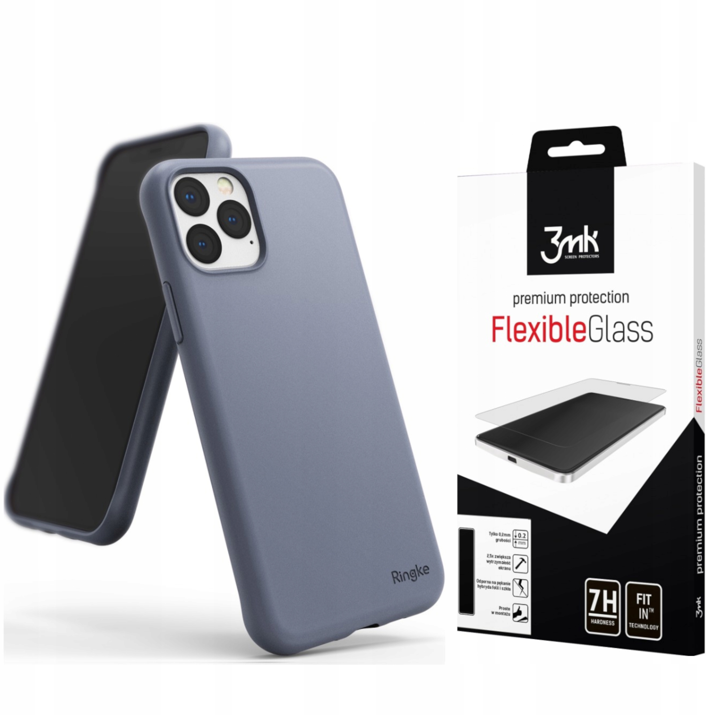 

Etui Case Iphone 11 Pro * Ringke Air S + Szkło 3MK