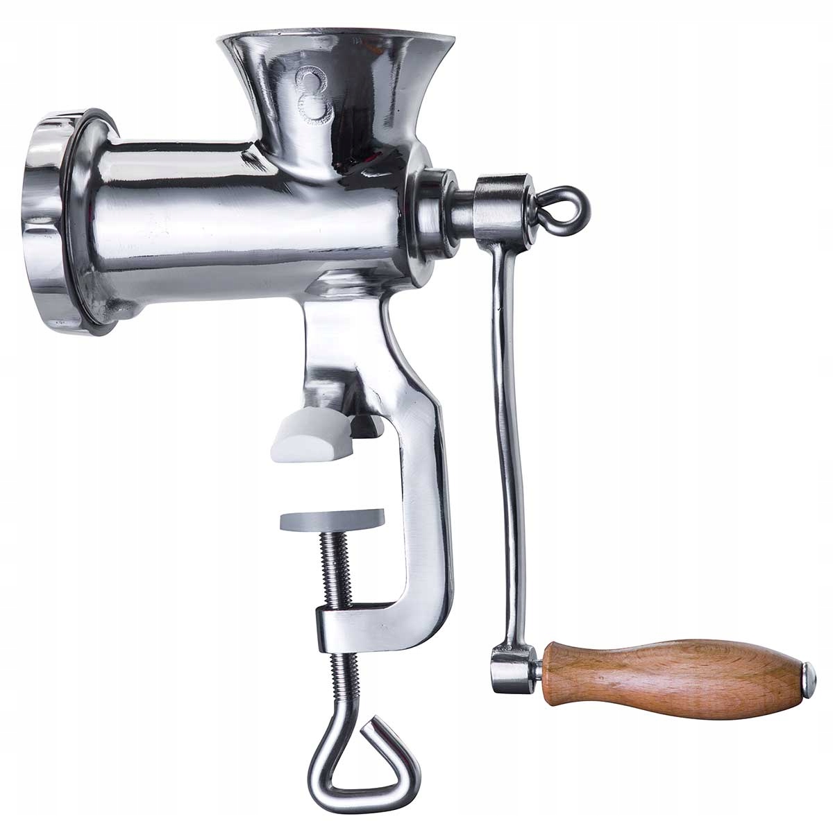 STALOWA MASZYNKA DO MIĘSA No10 KH-1434 LEJKI+SITKO