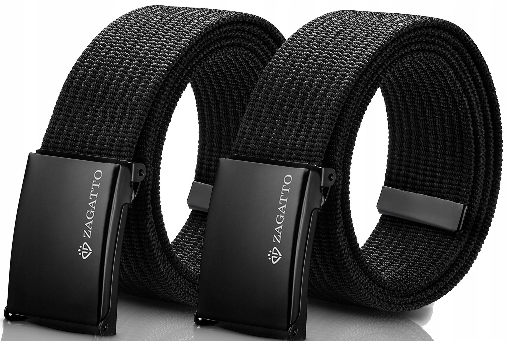 ZAGATTO Zestaw 2x pasek męski parciany pas 2 w 1 Waga produktu z opakowaniem jednostkowym 0.5 kg