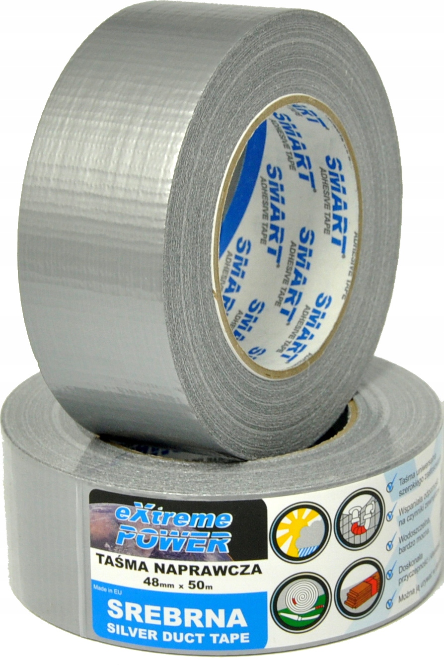 

Taśma naprawcza Srebrna 48mm x 50m Duct Tape