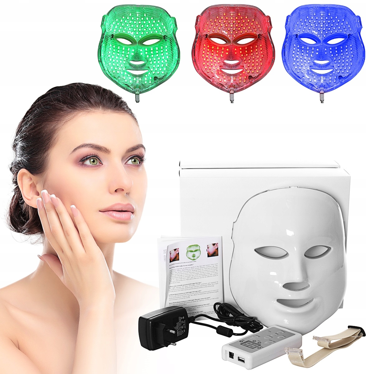 Maska Led Fotonová terapie Glow efekt