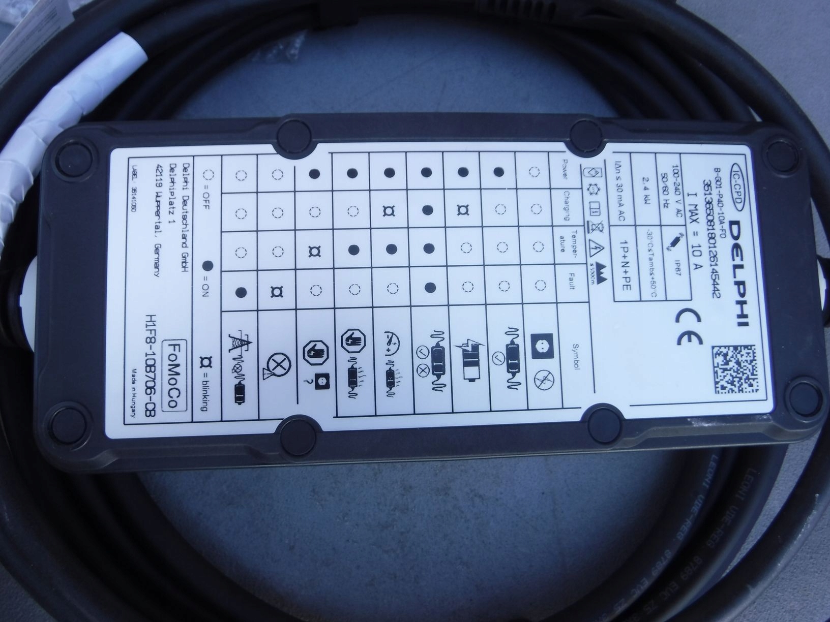 Delphi Charger Battery Ford H1f8 10c763 Cb Xdalys Lt