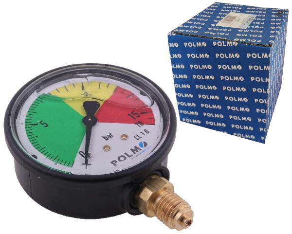 Manometr glicerynowy M63 0-16 bar M12x1.5 POLMO