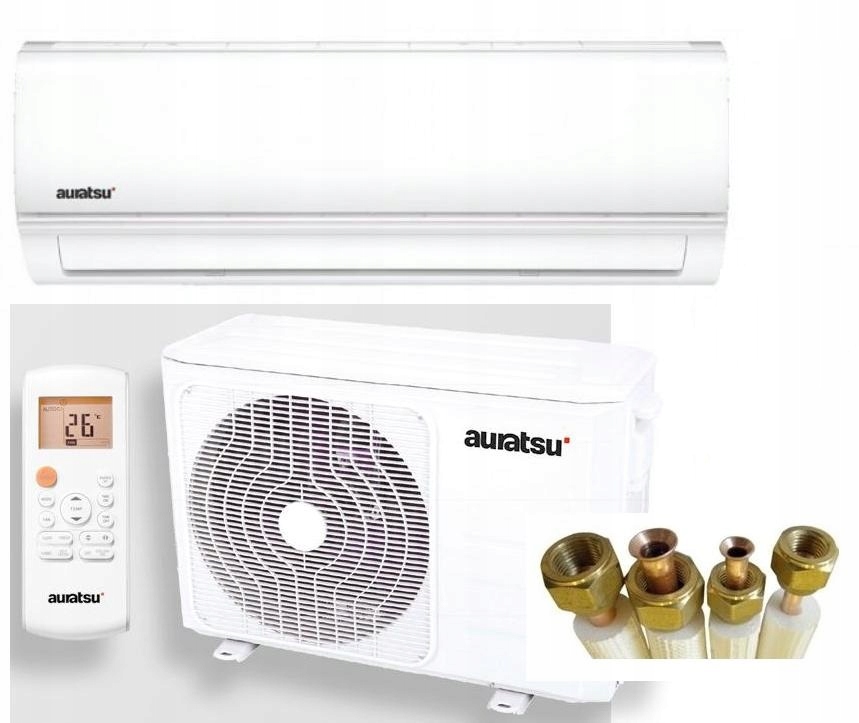 POMPA CIEPŁA AURATSU 4,2kW 45m2 SAMODZIELNY ZESTAW
