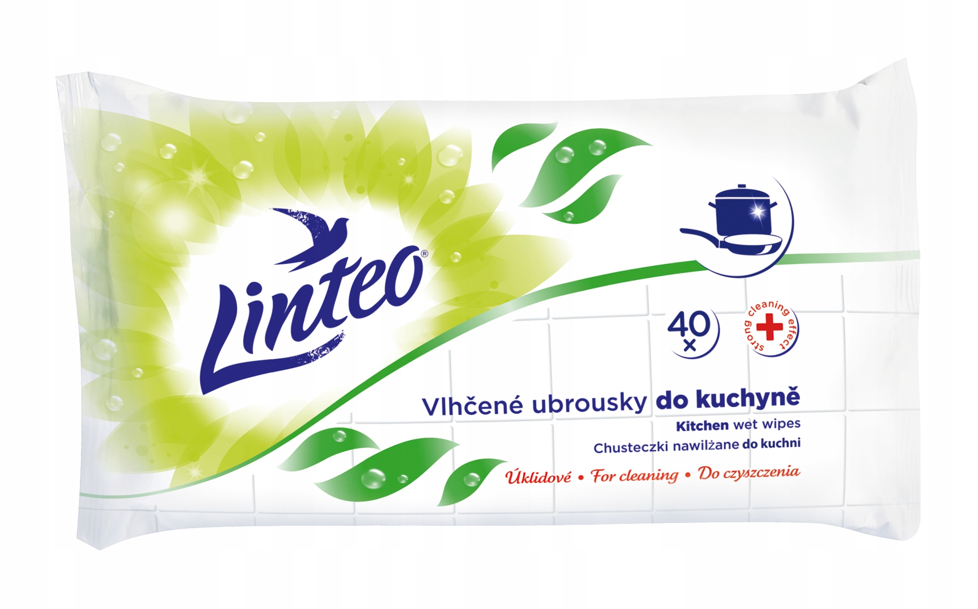 Levně 9X Vlhčené ubrousky Linteo 40ks pro čištění Kuchyně